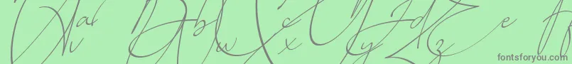 Baltimore Regular   Italic Font – Gray Fonts on Green Background