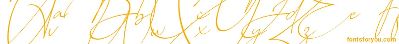 Baltimore Regular   Italic Font – Orange Fonts on White Background