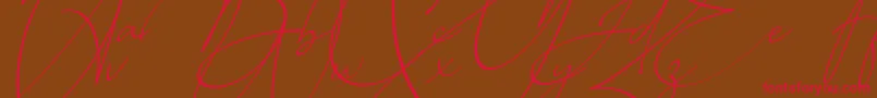 Baltimore Regular   Italic Font – Red Fonts on Brown Background