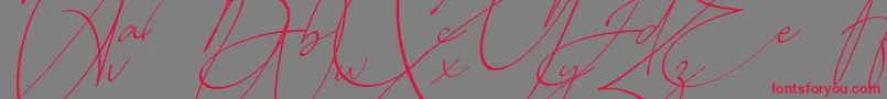 Baltimore Regular   Italic-fontti – punaiset fontit harmaalla taustalla