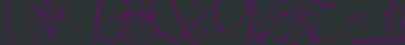 Baltimore Regular Font – Purple Fonts on Black Background