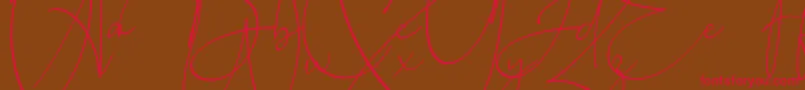 Baltimore Regular Font – Red Fonts on Brown Background