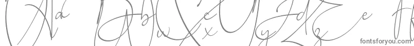 Baltimore Regular-fontti – harmaat kirjasimet valkoisella taustalla