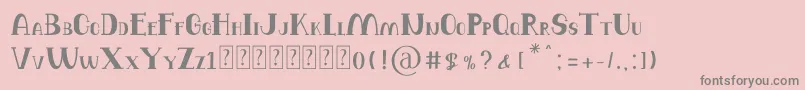 Шрифт Balutteli Serif – серые шрифты на розовом фоне