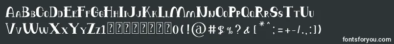 Шрифт Balutteli Serif – белые шрифты