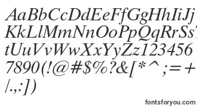  ThamescItalic font
