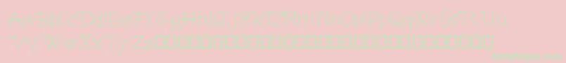 Bambina Demo Font – Green Fonts on Pink Background