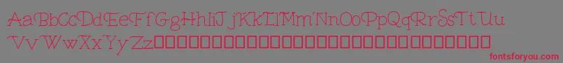 フォントBambina Demo – 赤い文字の灰色の背景