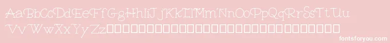 Bambina Demo Font – White Fonts on Pink Background