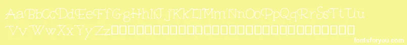 Bambina Demo Font – White Fonts on Yellow Background