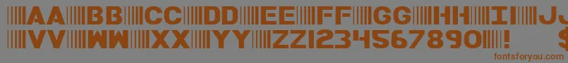 BAMF Font – Brown Fonts on Gray Background