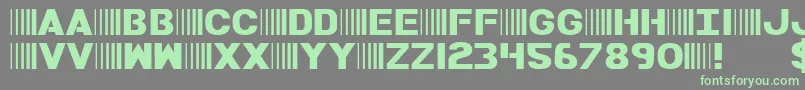Fonte BAMF – fontes verdes em um fundo cinza