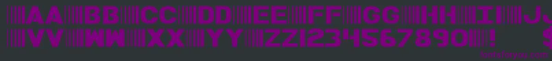 BAMF Font – Purple Fonts on Black Background