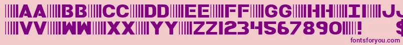 BAMF Font – Purple Fonts on Pink Background