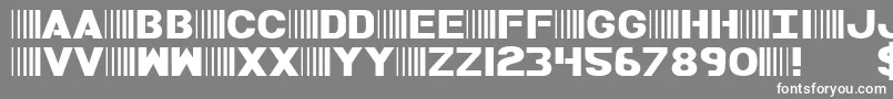 BAMF Font – White Fonts on Gray Background