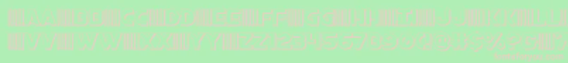 bamf3d Font – Pink Fonts on Green Background