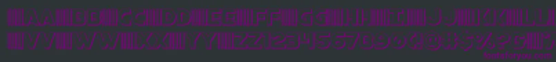 bamf3d Font – Purple Fonts on Black Background