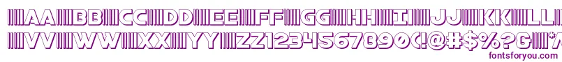 bamf3d Font – Purple Fonts on White Background