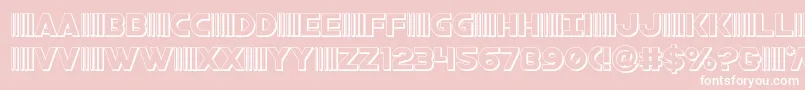 bamf3d Font – White Fonts on Pink Background