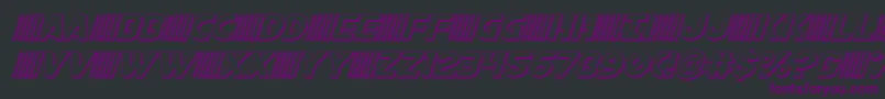 bamf3dital Font – Purple Fonts on Black Background