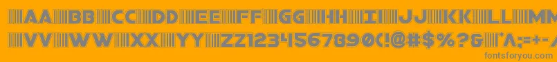 bamfacad Font – Gray Fonts on Orange Background