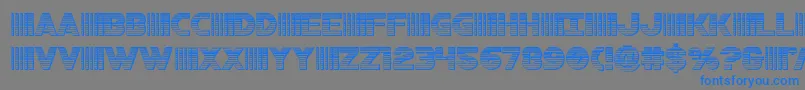 bamfchrome Font – Blue Fonts on Gray Background