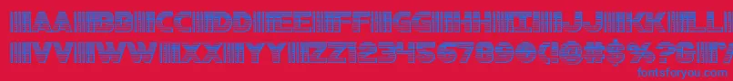 bamfchrome Font – Blue Fonts on Red Background