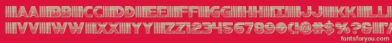 bamfchrome Font – Green Fonts on Red Background