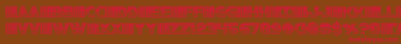 bamfchrome Font – Red Fonts on Brown Background