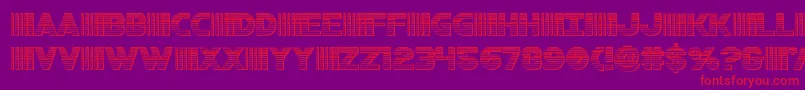 bamfchrome Font – Red Fonts on Purple Background