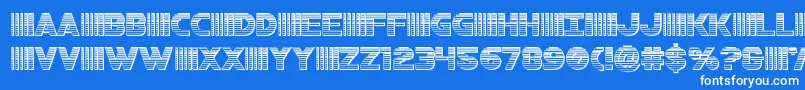 bamfchrome Font – White Fonts on Blue Background