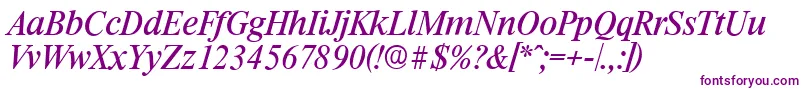 More about RiccioneserialItalic Font RiccioneserialItalic Font – Purple Fonts on White Background