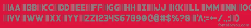 bamfcond Font – Gray Fonts on Red Background