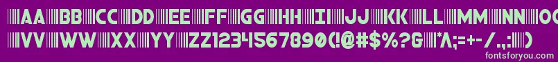 Lisätietoja bamfcond-fontista bamfcond-fontti – vihreät fontit violetilla taustalla