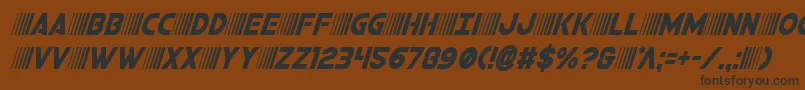 bamfcondital Font – Black Fonts on Brown Background
