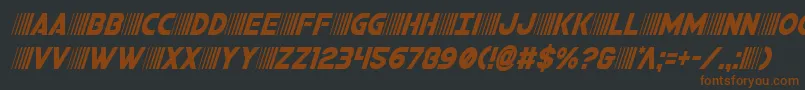 bamfcondital Font – Brown Fonts on Black Background