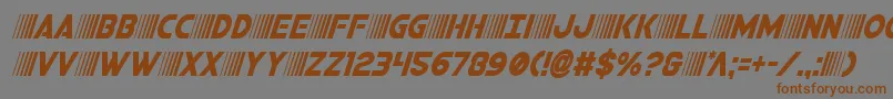 bamfcondital Font – Brown Fonts on Gray Background