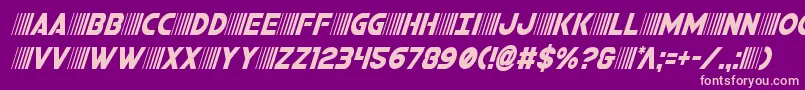 bamfcondital Font – Pink Fonts on Purple Background