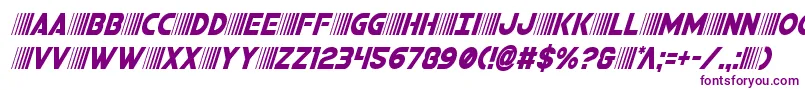 bamfcondital Font – Purple Fonts on White Background