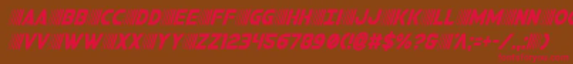 bamfcondital Font – Red Fonts on Brown Background