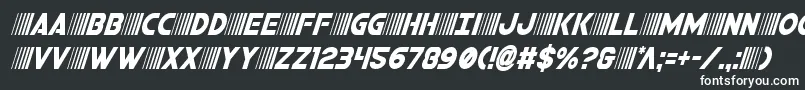 bamfcondital Font – White Fonts on Black Background