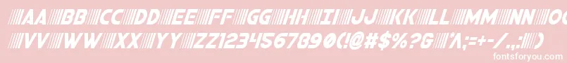 bamfcondital Font – White Fonts on Pink Background