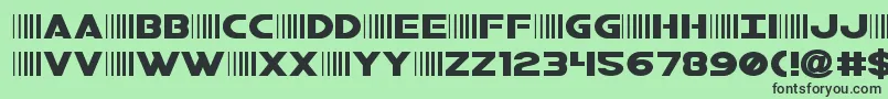 bamfexpand Font – Black Fonts on Green Background