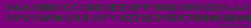 bamfexpand-Schriftart – Schwarze Schriften auf violettem Hintergrund