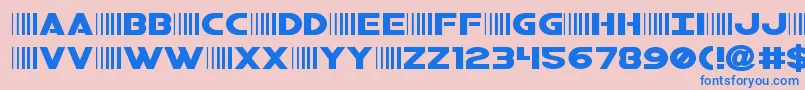 Шрифт bamfexpand – синие шрифты на розовом фоне
