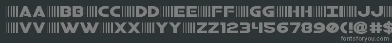 bamfexpand Font – Gray Fonts on Black Background