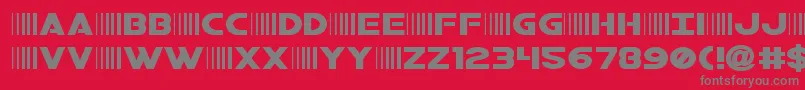 bamfexpand Font – Gray Fonts on Red Background