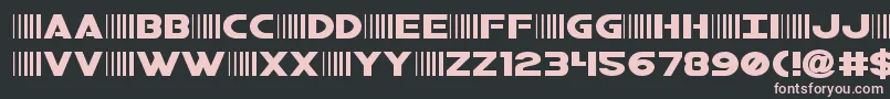 bamfexpand-Schriftart – Rosa Schriften auf schwarzem Hintergrund