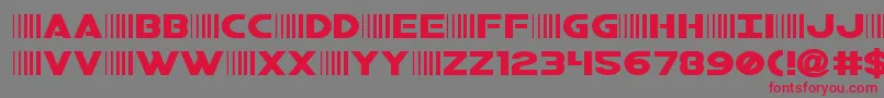 bamfexpand Font – Red Fonts on Gray Background