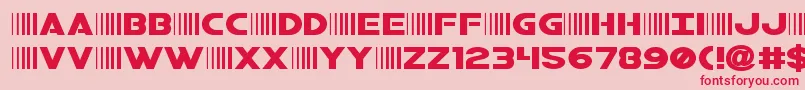 bamfexpand Font – Red Fonts on Pink Background